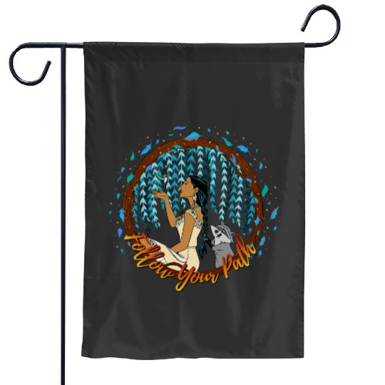 Disney Pocahontas Follow Your Path Circle Text Garden Flags