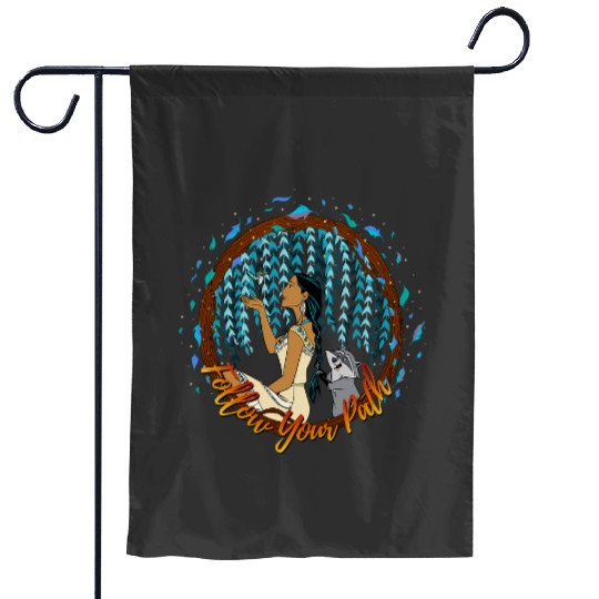 Disney Pocahontas Follow Your Path Circle Text Garden Flags