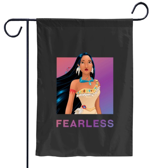 Disney Princess Pocahontas FEARLESS Purple Ombre Garden Flags