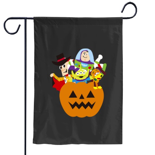 Disney Pixarss Toy Story Halloween Pumpkin Garden Flags