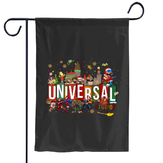 Universal Studios Christmas Garden Flags, Disneyland Christmas