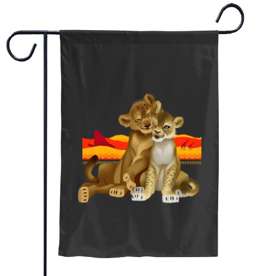 Disney The Lion King Young Simba Nala Live Action Garden Flags