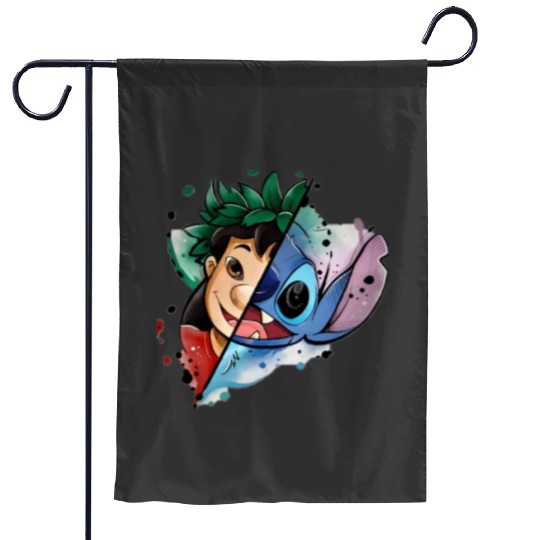 Stitch And Jack Skellington Ba  , Stitch Eras Tour , Stitch Shirt, Disney Land Lilo and Stitch Garden Flags