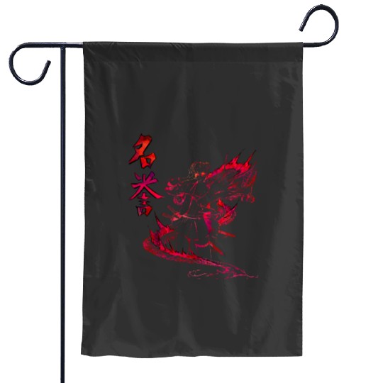 Dragon dark red Sticker: Disney Mulan Anime Mushu, Mulan and Mushu Garden Flags
