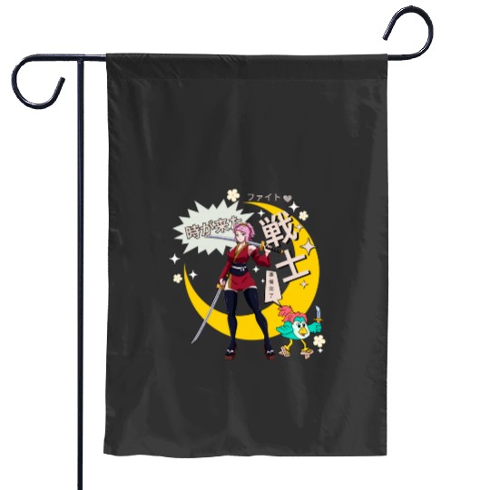 Kimono Girl Sticker: Disney Mulan Anime Mushu, Mulan and Mushu Garden Flags