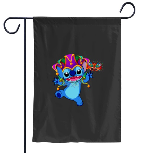 Cute Stitch Hold Balloons Christmas  , Stitch Eras Tour , Stitch Shirt, Disney Land Lilo and Stitch Garden Flags