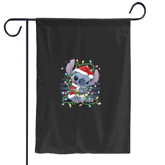 Christmas Lights French Bulldog Dog Sticker, Stitch Eras Tour , Stitch Shirt, Disney Land Lilo and Stitch Garden Flags