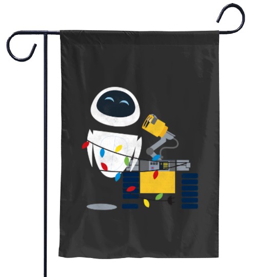 disney Pixars walle eve christmas light wrap graphic Garden Flags