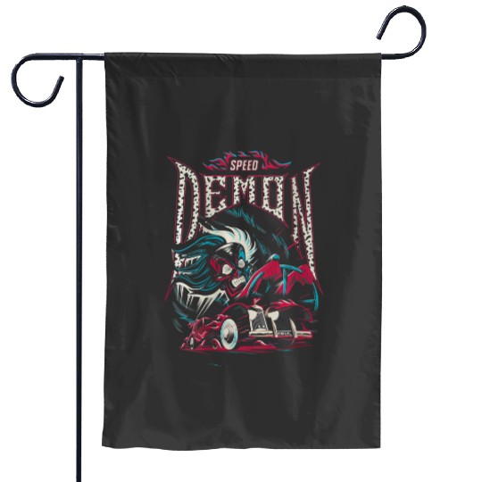 Discover womens disney villains cruella de vil speed demon Garden Flags
