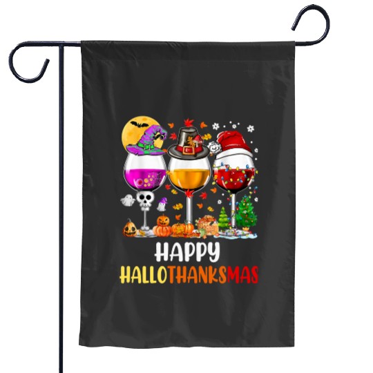 Happy Hallothanksmas Halloween Thanksgiving Merry Christmas  , Stitch Eras Tour , Stitch Shirt, Disney Land Lilo and Stitch Garden Flags
