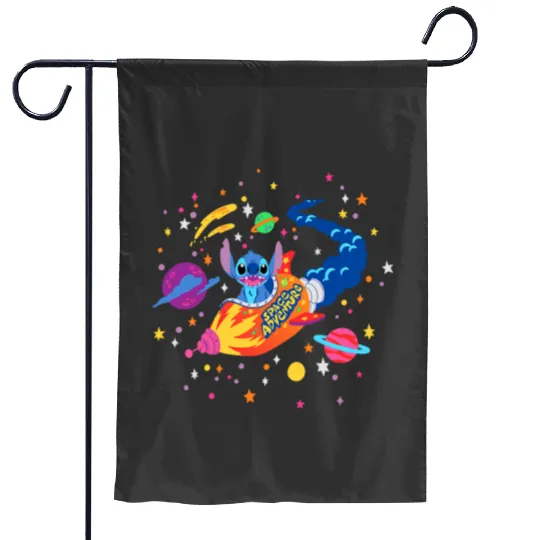 Discover Disney Lilo Stitch Space Adventure rocketss Stitch Garden Flags