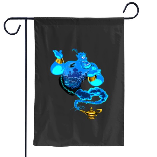 Disney Aladdin Genie Portrait Agrabah Fill Tank Top Garden Flags