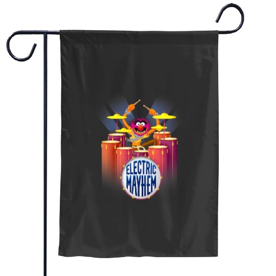Disney The Muppets Electric Mayhem Animal Drummer Portrait Garden Flags