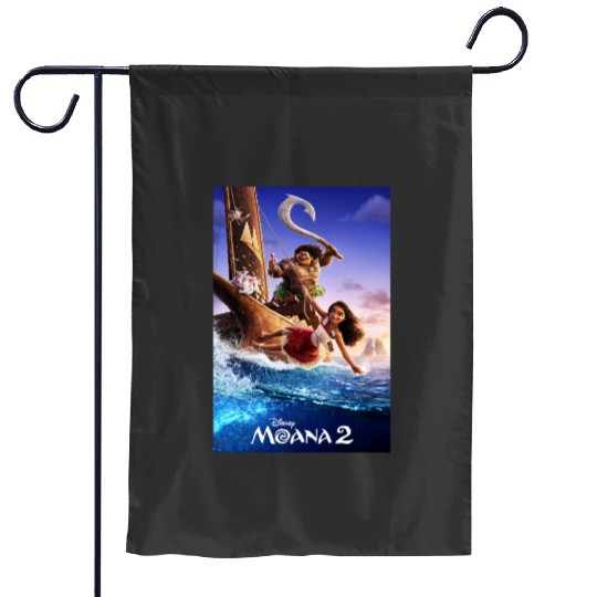 Disney Moana 2 Set Sail  Movie Teaser Poster & Logo Garden Flags