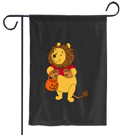 disney halloween pooh lion Garden Flags