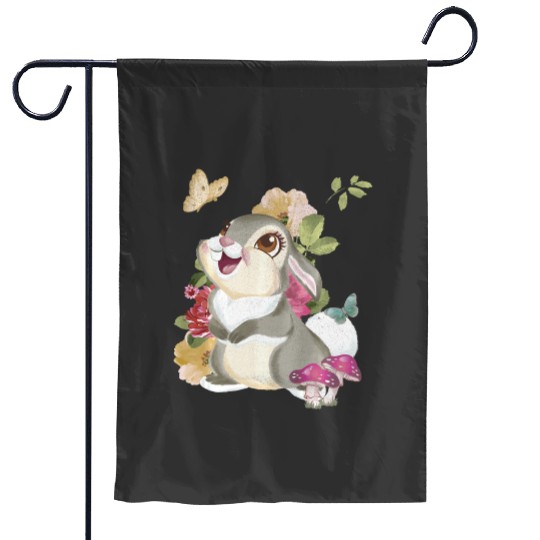 disney bambi thumper floral portrait long sleeve Garden Flags