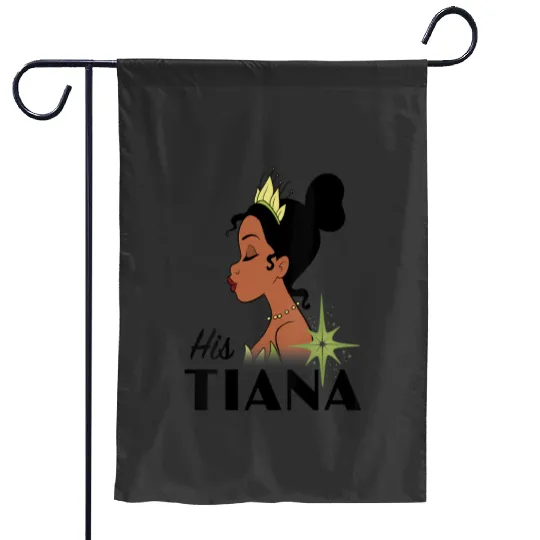 Womens Disney The Princess And The Frog His Tiana Couples VNeck Garden Flags