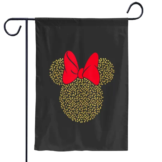 Disney Minnie Mouse Dotted Gold Icon Tank Top Garden Flags