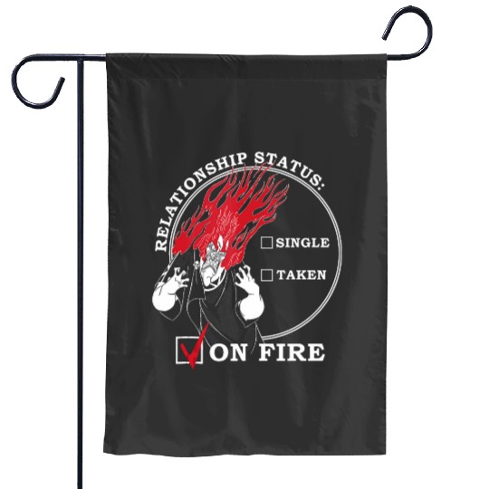Disney Villains Valentines Hades Single Taken On fires Garden Flags