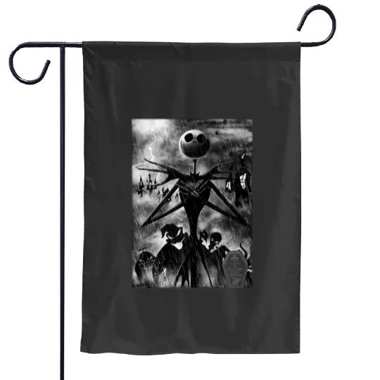 Disney The Nightmare Before Christmas Jack In Graveyard Garden Flags