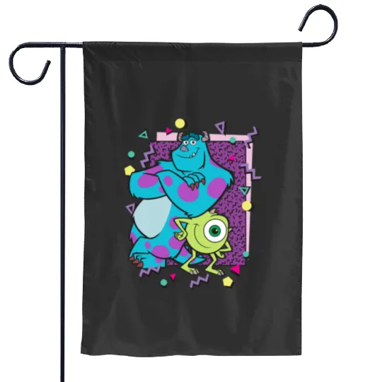 Disney Pixarss Monsters Inc. Sulley and Mike 90s Retro Hoodie Pullover Hoodie Garden Flags