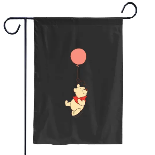 Disney Winnie the Pooh Balloon Flight Corner Picture Garden Flags