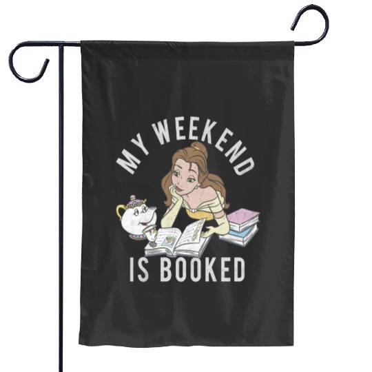 Disney Beauty And The Beast Belle My Weekend Is Booked Pullover Hoodie Garden Flags