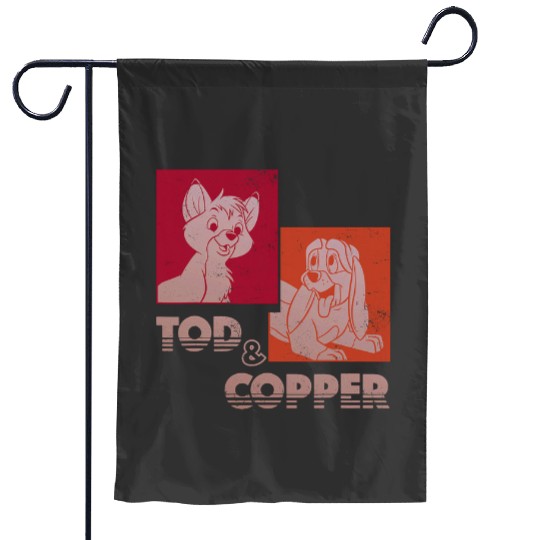 Disney The Fox and The Houndss Tod Copper Retro Garden Flags