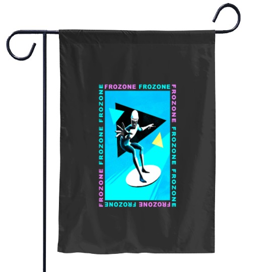 Disney Pixarss Incredibles 2 Frozone Retro Graphic Garden Flags