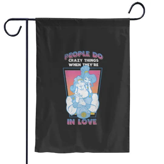 Disney Herculesss Valentines Day Vintagess Megara In Love Garden Flags