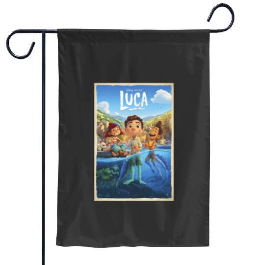 disney Pixars luca movie Garden Flags