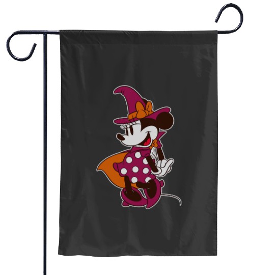 Disney Minnie Mouse in Witch Costume Halloween Garden Flags
