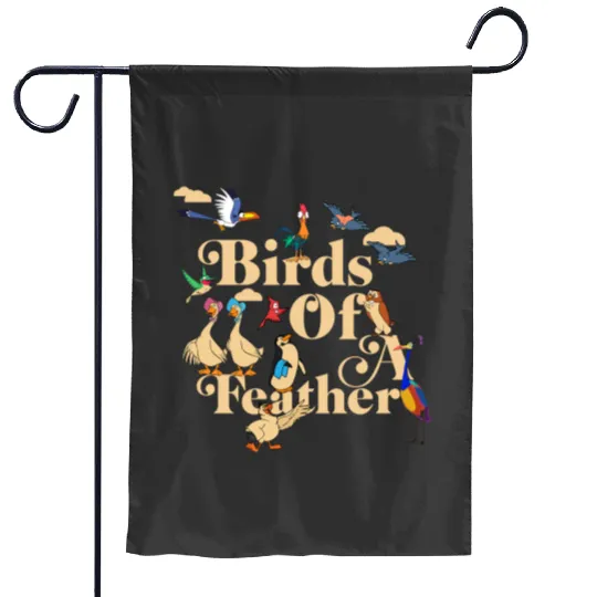 Disney Bird Characters Bird of a Feather Garden Flags, Hei Hei Kevin Zazu Matching Garden Flags