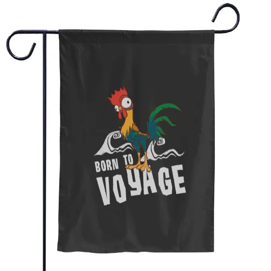 Disney Moana Hei Hei Rooster Born To Voyage Chest Portrait Garden Flags