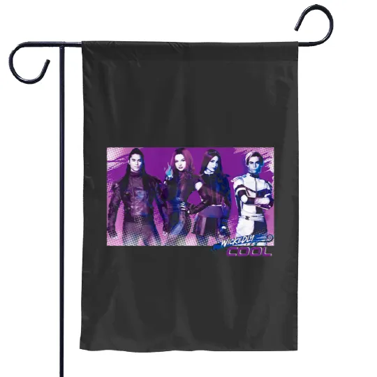 disney descendants 3 carlos mal jay evie wickedly cool premium Garden Flags