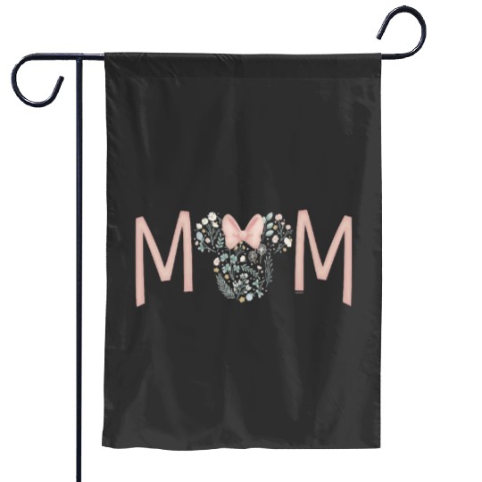 Womens Disney Minnie Mouse Spring Florals Mom VNeck Garden Flags