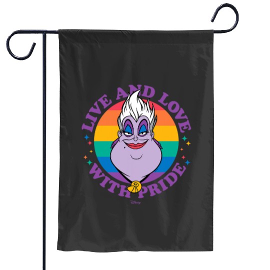 Disney Villains Ursula Live And Love With Pride Garden Flags