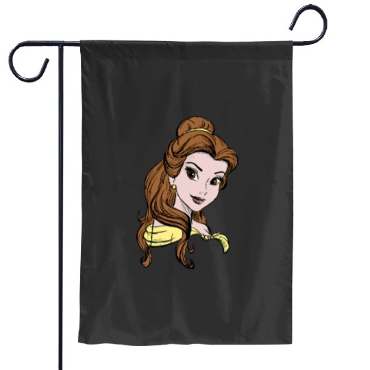 Disneys beauty beast belle ballgown portrait Garden Flags