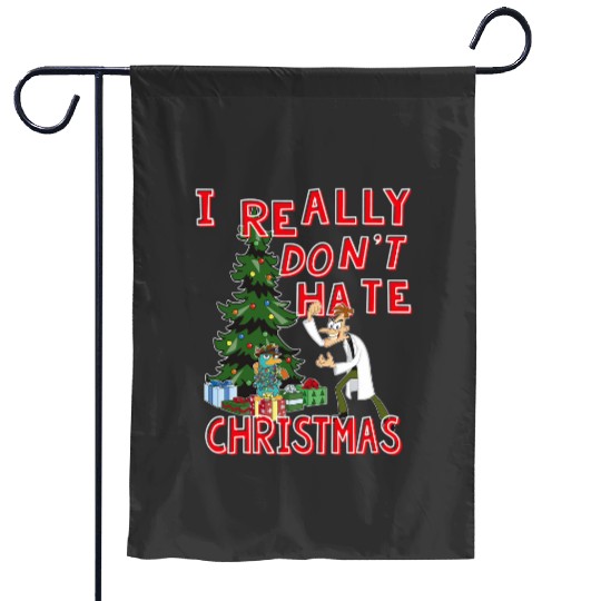 Disneys phineas and ferb doof christmas quote Garden Flags