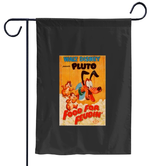 Disneys Pluto Food for Feudin Chip n Dale Vintages Garden Flags