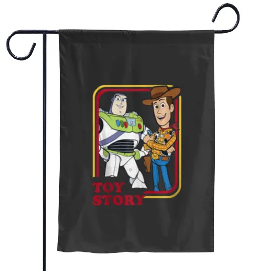 Disneys Pixars toy story buzz lightyear woody buds Garden Flags