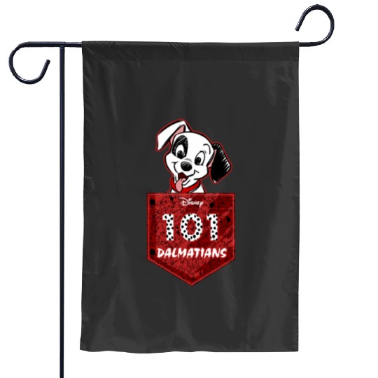 Disneys 101 dalmatians pocket logo long sleeve Garden Flags