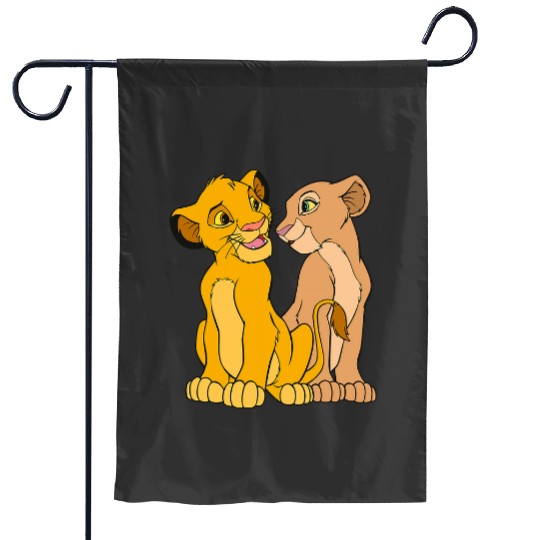Disneys The Lion King Young Simba and Nala Together Garden Flags