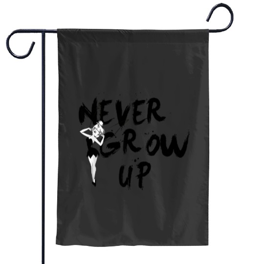 Disneys peter pan tinker bell never grow up grafi Garden Flags