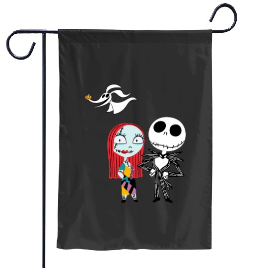 Disneys Nightmare Before Christmas Jack and Sally Garden Flags