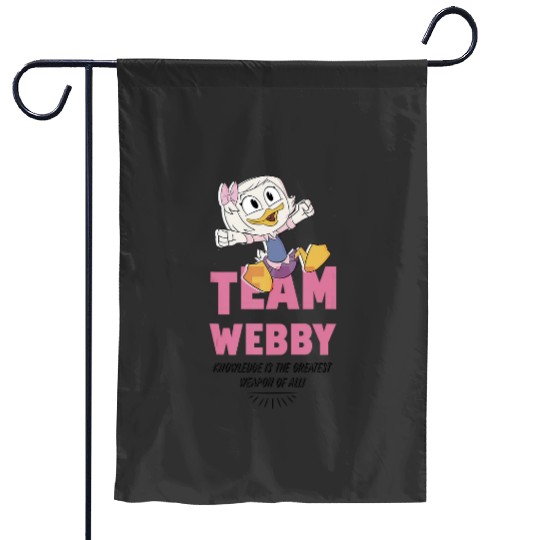 Disneys DuckTales Team Webby Knowledge Is The Greatest weaponss Garden Flags