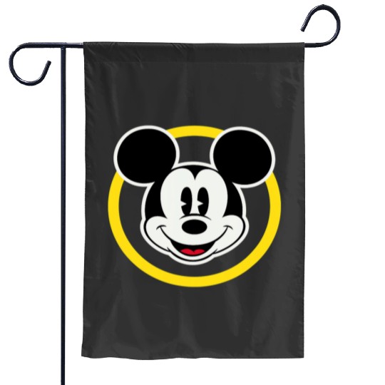 Amazonss Essentials Disney Smiling Mickey in Yellow Circle Garden Flags
