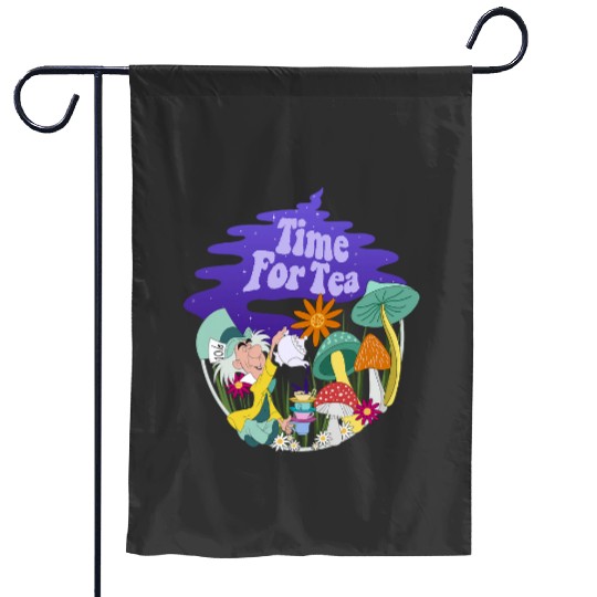 Disney Alice In Wonderland Mad Hatter Time For Tea Garden Flags