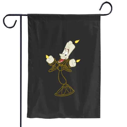 Disneys Beauty and the Beast Lumiere Costume Garden Flags