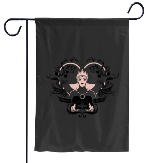Disneys villains valentines evil queen Hearts belongs to me Garden Flags